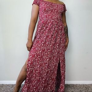 SHEIN ❤️ Red Floral Sundress